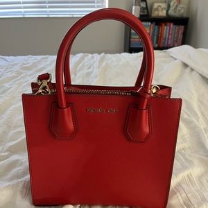 Michael Kors mini crossbody bag in red
